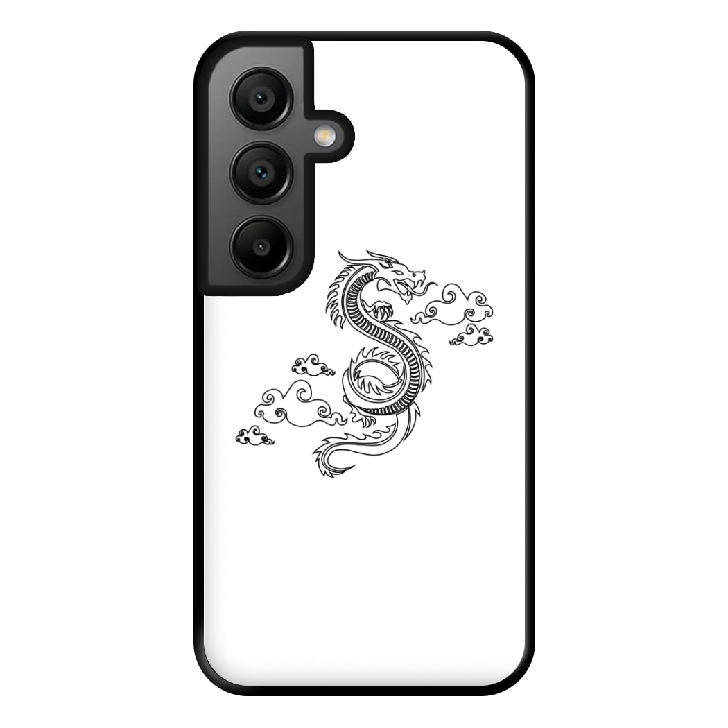 Black - Dragon Patterns Phone Case for Google Pixel 8