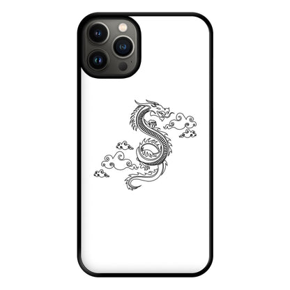 Black - Dragon Patterns Phone Case for iPhone 13