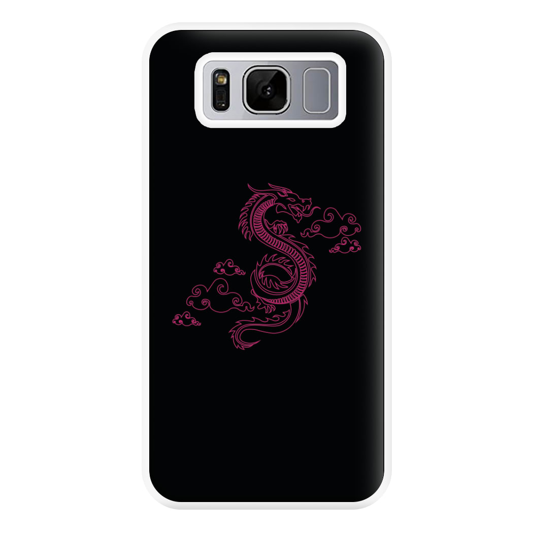 Pink - Dragon Patterns Phone Case for Galaxy S8 Plus