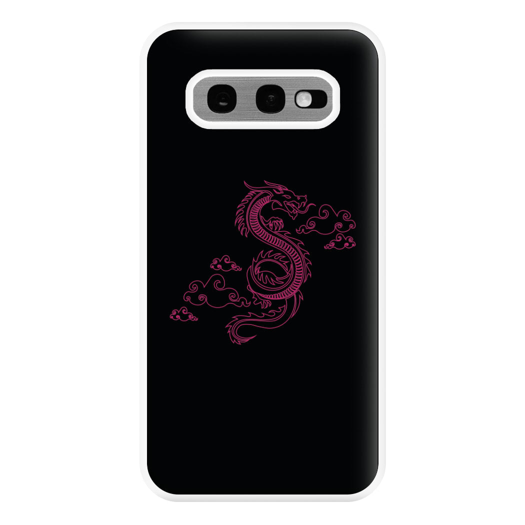 Pink - Dragon Patterns Phone Case for Galaxy S10e