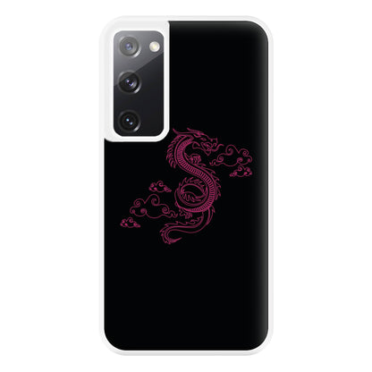 Pink - Dragon Patterns Phone Case for Galaxy S20FE