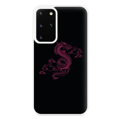 Pink - Dragon Patterns Phone Case for Galaxy S20 Plus