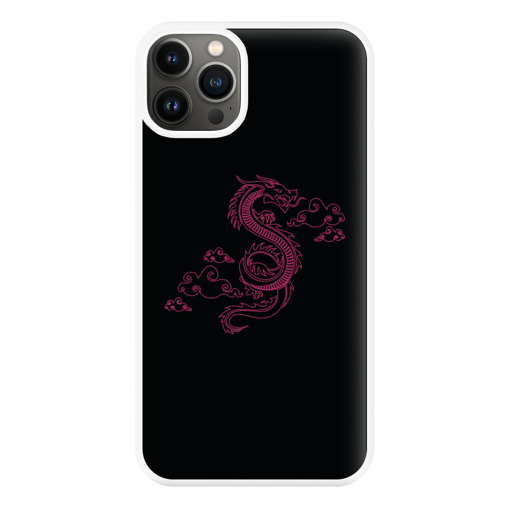 Pink - Dragon Patterns Phone Case for iPhone 13