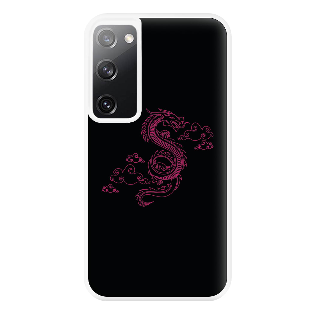 Pink - Dragon Patterns Phone Case for Galaxy S20