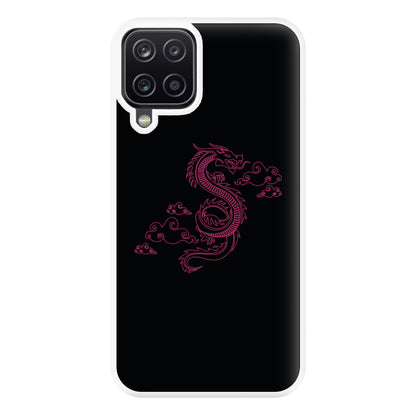 Pink - Dragon Patterns Phone Case for Galaxy A12