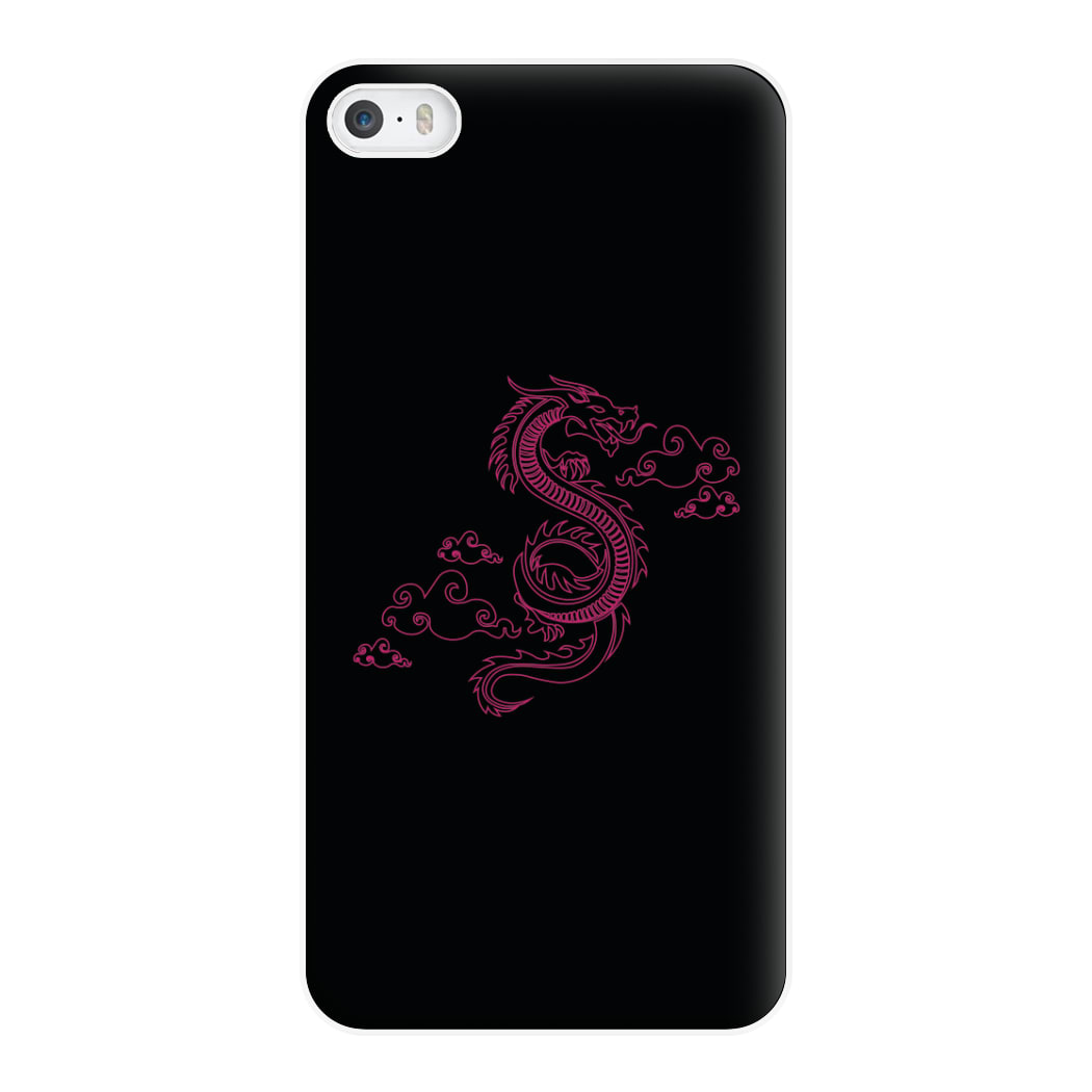 Pink - Dragon Patterns Phone Case for iPhone 5 / 5s / SE 2016