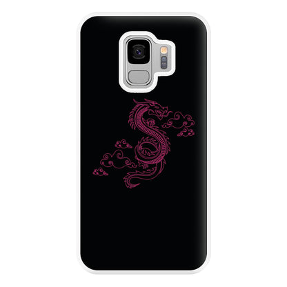 Pink - Dragon Patterns Phone Case for Galaxy S9 Plus