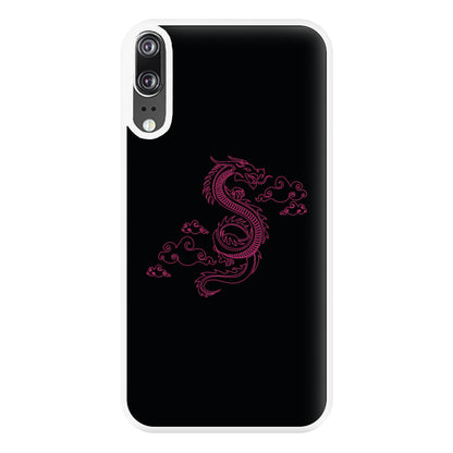 Pink - Dragon Patterns Phone Case for Huawei P20