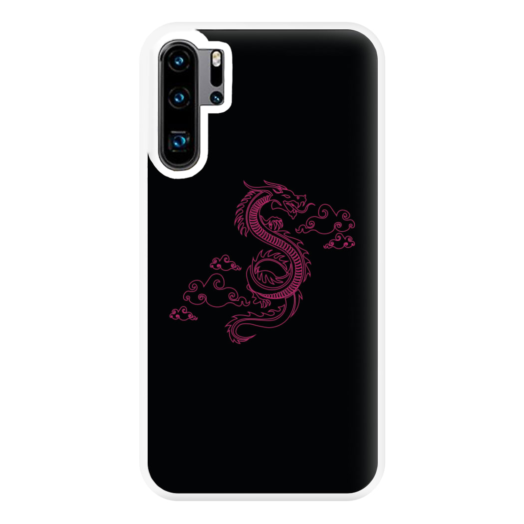 Pink - Dragon Patterns Phone Case for Huawei P30 Pro