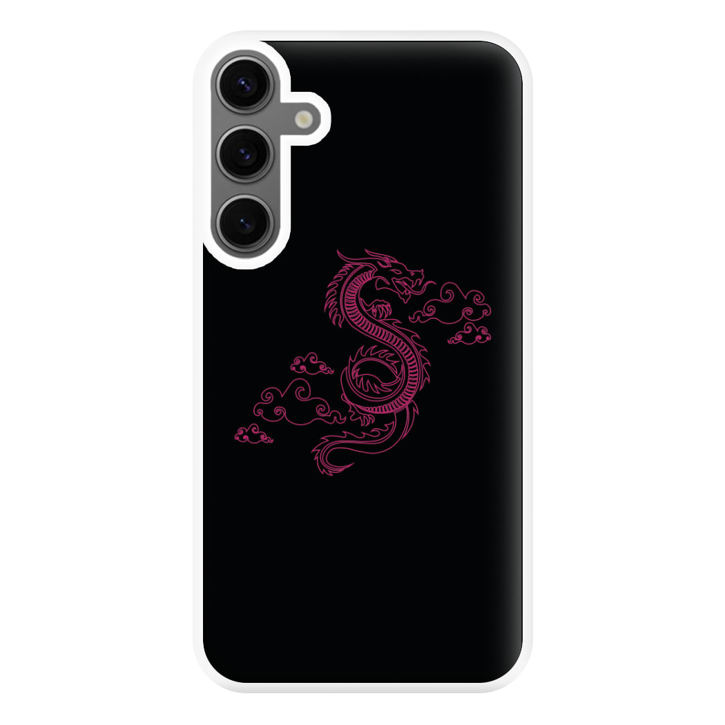 Pink - Dragon Patterns Phone Case for Galaxy S24FE