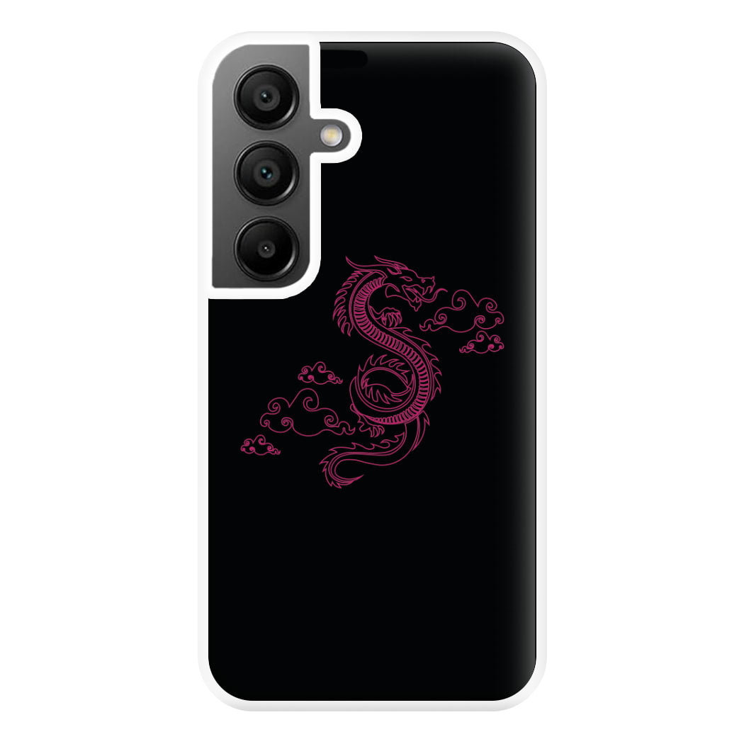 Pink - Dragon Patterns Phone Case for Galaxy A55