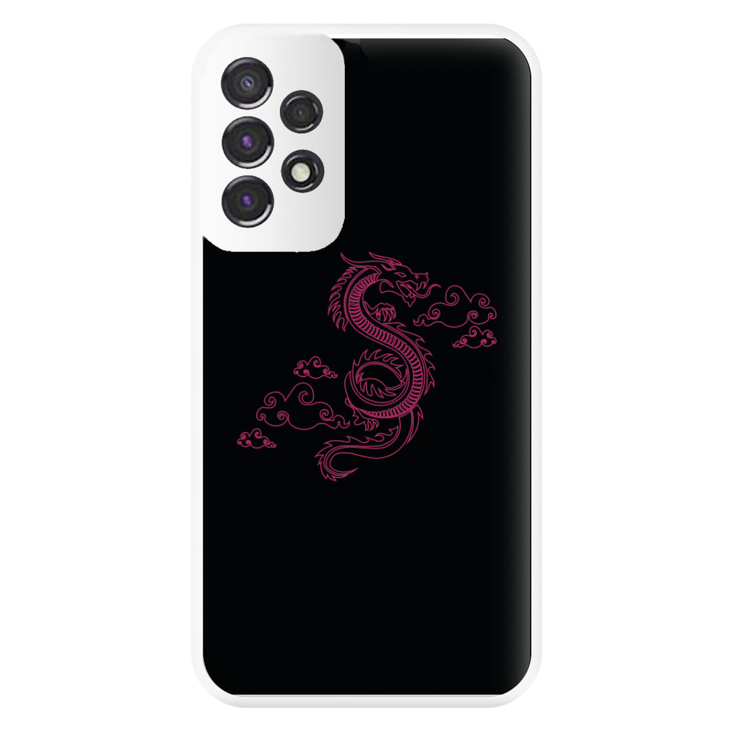 Pink - Dragon Patterns Phone Case for Galaxy A53