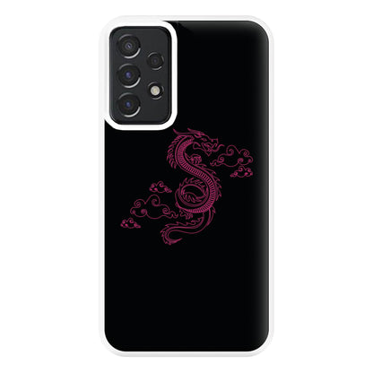 Pink - Dragon Patterns Phone Case for Galaxy A52 / A52s