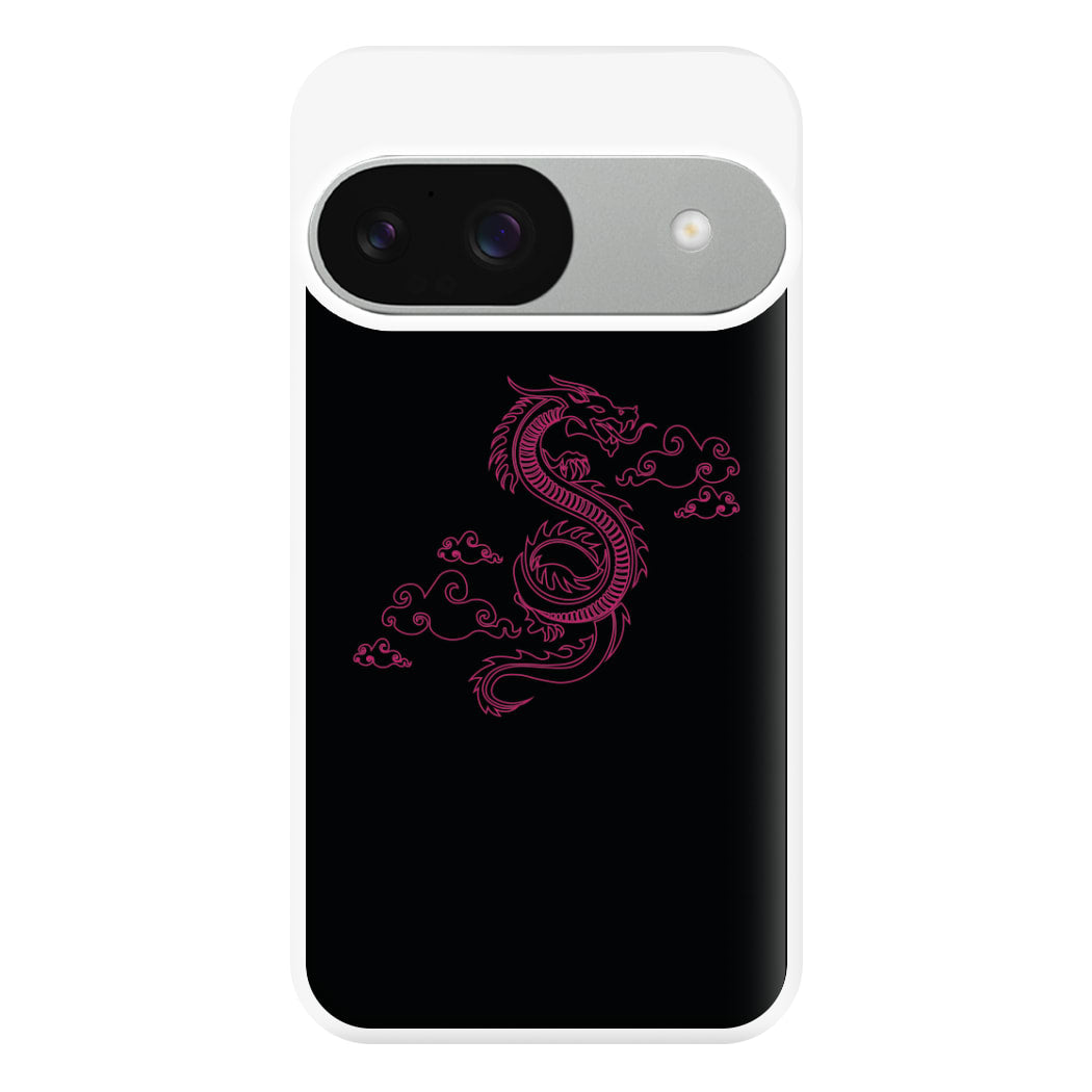 Pink - Dragon Patterns Phone Case for Google Pixel 9 / 9 Pro