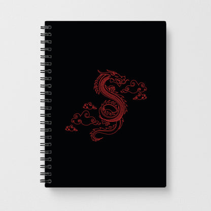 Red - Dragon Patterns Notebook