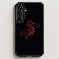 Red - Dragon Patterns Phone Case for Galaxy S25FE