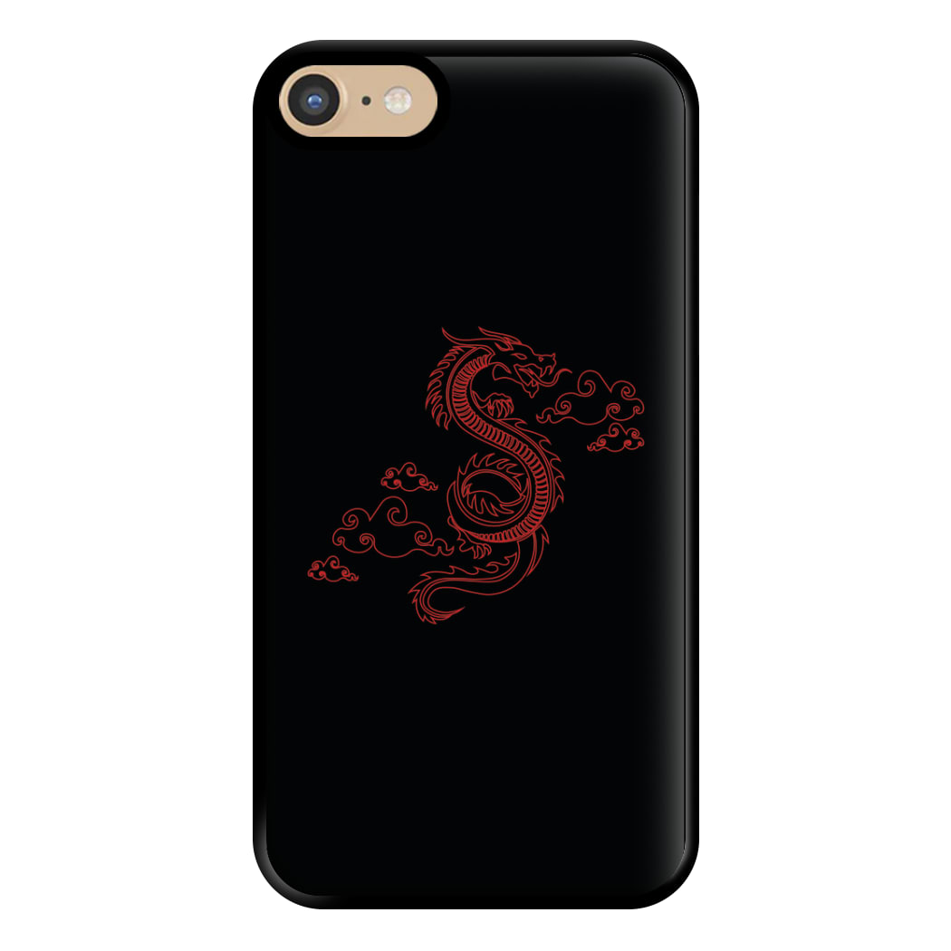 Red - Dragon Patterns Phone Case for iPhone 6 / 7 / 8 / SE