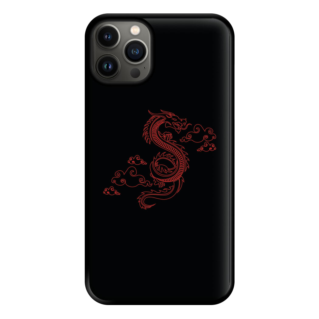 Red - Dragon Patterns Phone Case for iPhone 13