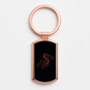 Red - Dragon Patterns Luxury Keyring 4