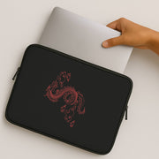 Red - Dragon Patterns Laptop Sleeve 2
