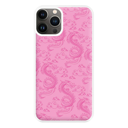 Pink Dragon Pattern Phone Case for iPhone 11 Pro Max