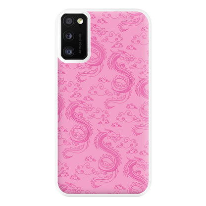 Pink Dragon Pattern Phone Case for Galaxy A41