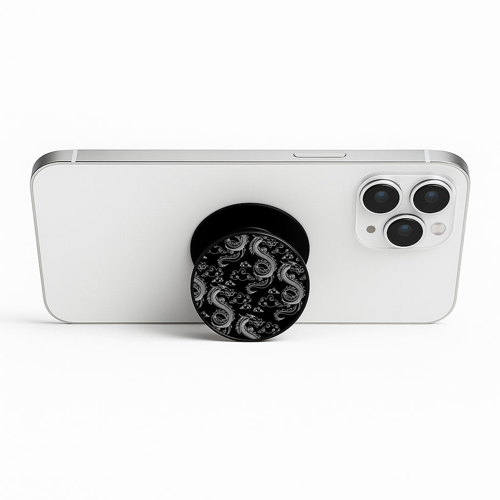 Black And White Dragon Pattern FunGrip