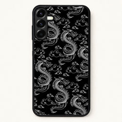 Black And White Dragon Pattern Phone Case for Galaxy A37