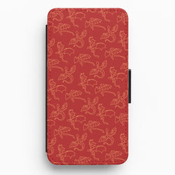 Flying Dragons - Dragon Patterns Flip / Wallet Phone Case