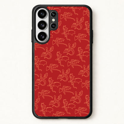 Flying Dragons - Dragon Patterns Phone Case for Galaxy S26 Ultra