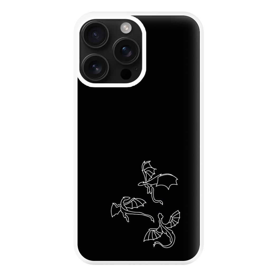 Three Dragons - Dragon Patterns Phone Case for iPhone 16 Pro Max