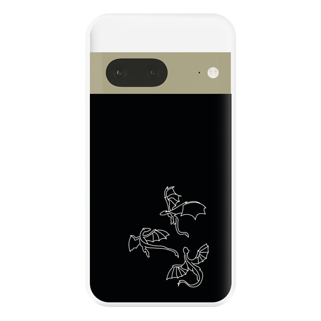 Three Dragons - Dragon Patterns Phone Case for Google Pixel 7a