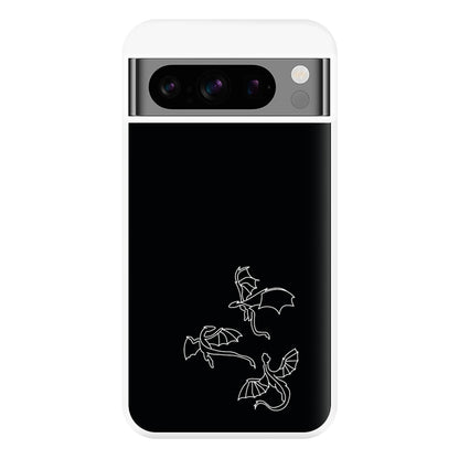 Three Dragons - Dragon Patterns Phone Case for Google Pixel 8 Pro