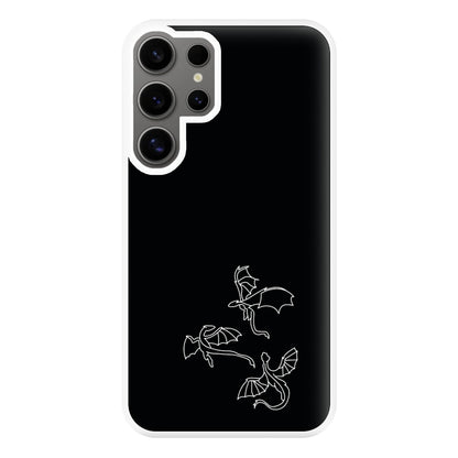 Three Dragons - Dragon Patterns Phone Case for Galaxy S24 Ultra