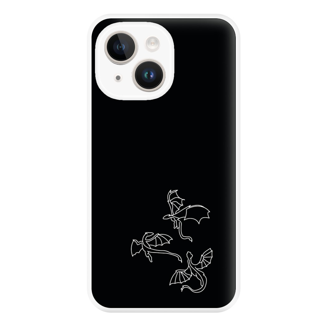 Three Dragons - Dragon Patterns Phone Case for iPhone 14 Plus