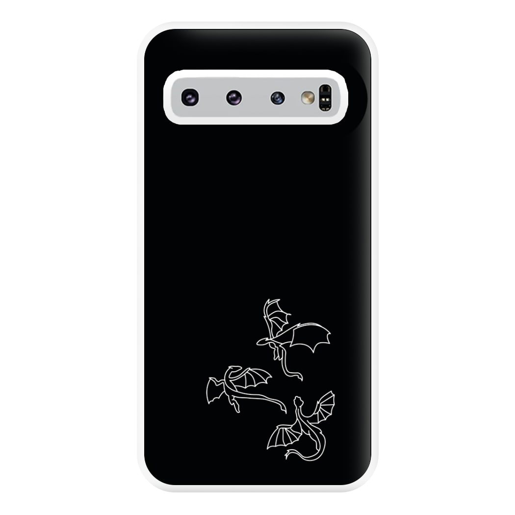 Three Dragons - Dragon Patterns Phone Case for Galaxy S10 Plus