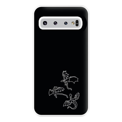 Three Dragons - Dragon Patterns Phone Case for Galaxy S10 Plus