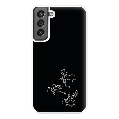 Three Dragons - Dragon Patterns Phone Case for Galaxy S21FE