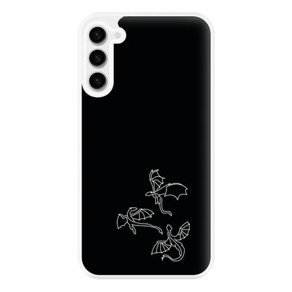 Three Dragons - Dragon Patterns Phone Case for Galaxy S23FE