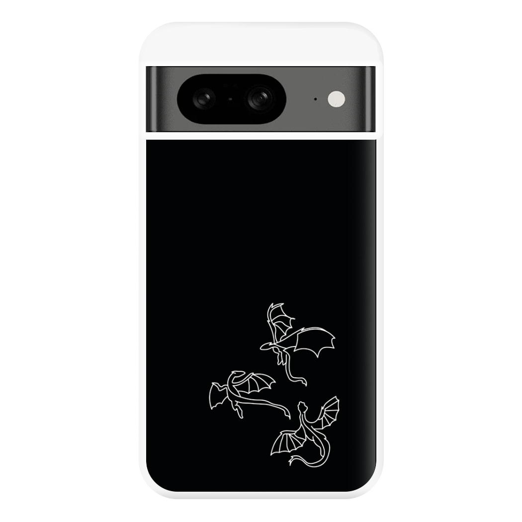 Three Dragons - Dragon Patterns Phone Case for Google Pixel 8