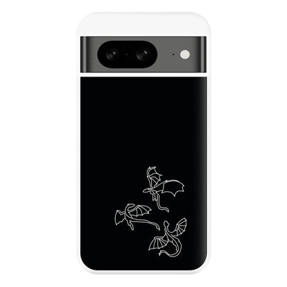 Three Dragons - Dragon Patterns Phone Case for Google Pixel 8