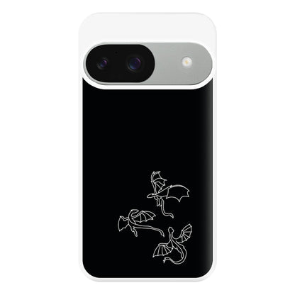 Three Dragons - Dragon Patterns Phone Case for Google Pixel 9 / 9 Pro