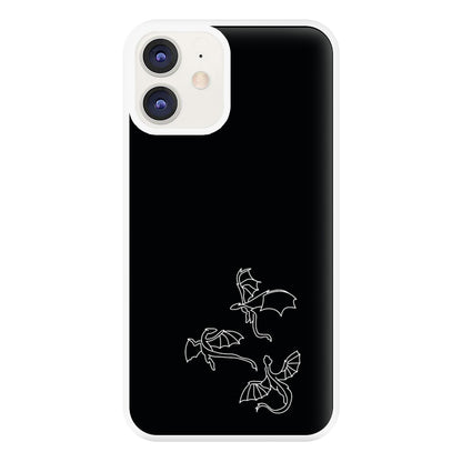 Three Dragons - Dragon Patterns Phone Case for iPhone 12 / 12 Pro