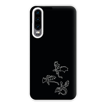 Three Dragons - Dragon Patterns Phone Case for Huawei P30