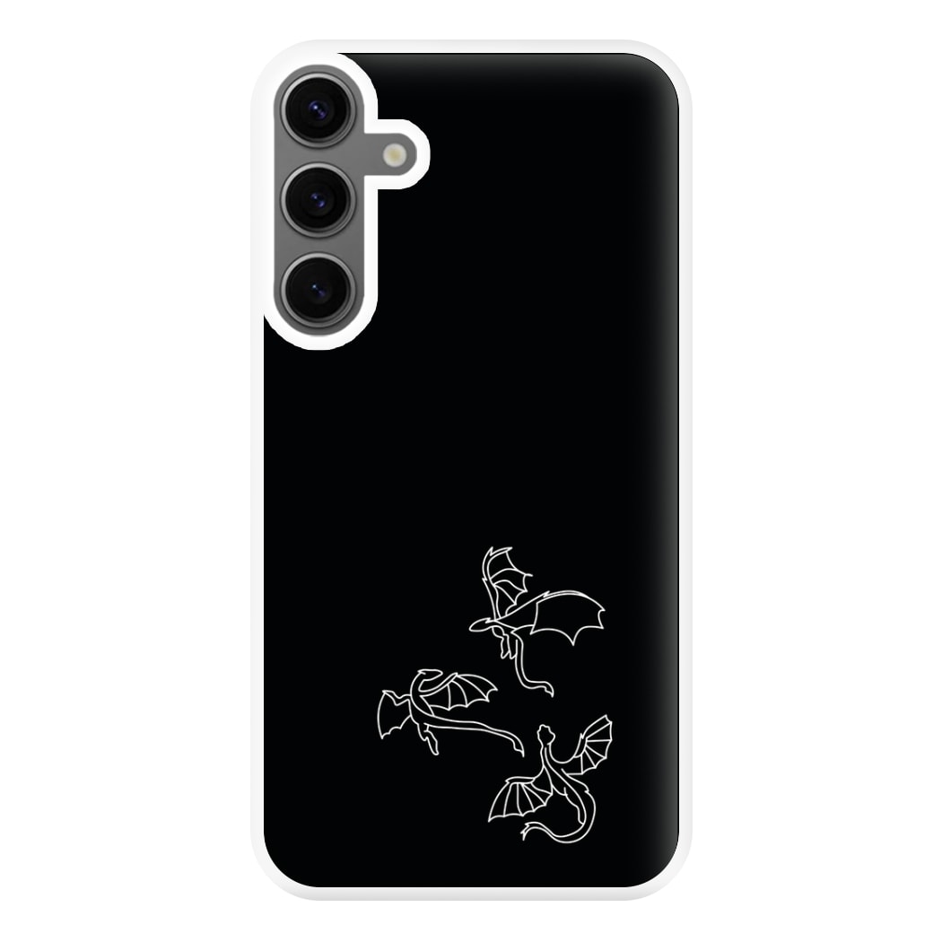 Three Dragons - Dragon Patterns Phone Case for Galaxy S24FE