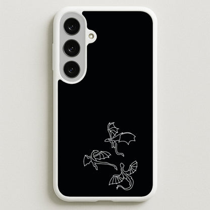 Three Dragons - Dragon Patterns Phone Case for Galaxy S25FE