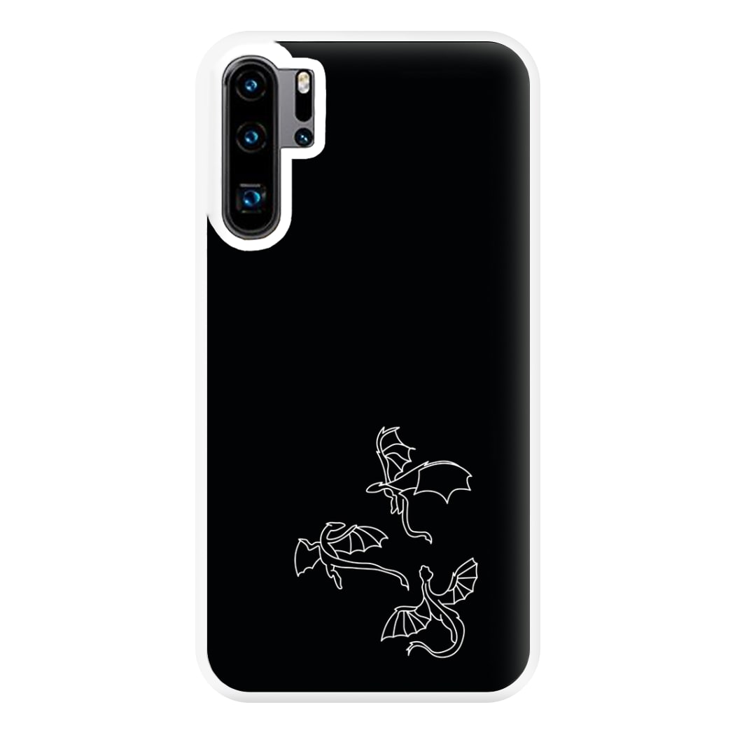 Three Dragons - Dragon Patterns Phone Case for Huawei P30 Pro