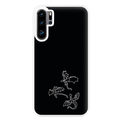 Three Dragons - Dragon Patterns Phone Case for Huawei P30 Pro