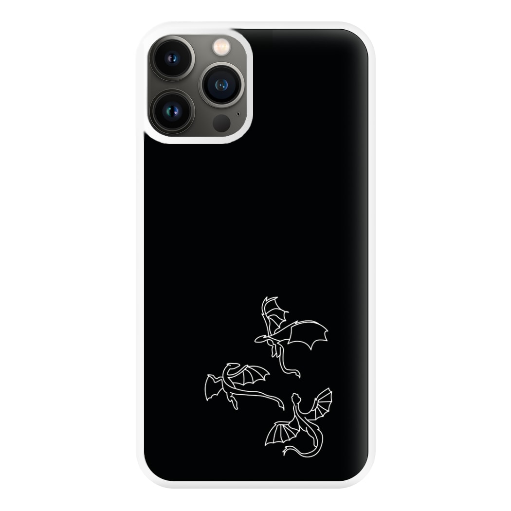 Three Dragons - Dragon Patterns Phone Case for iPhone 13 Pro Max