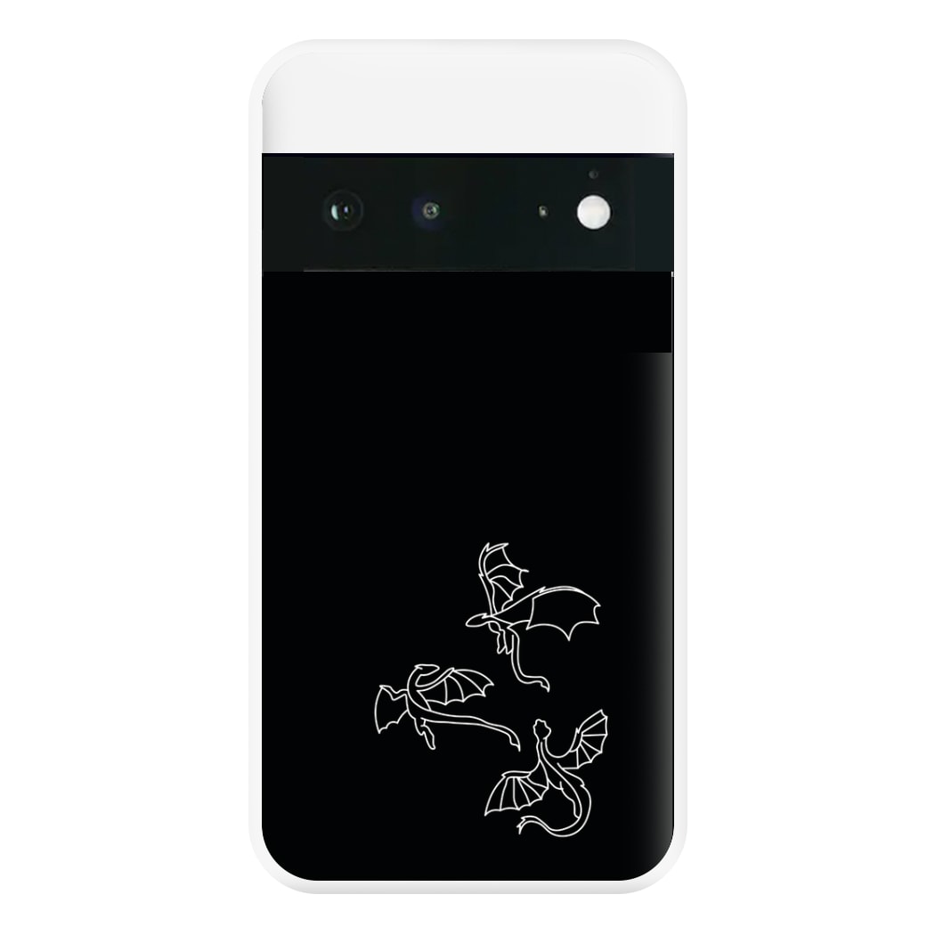 Three Dragons - Dragon Patterns Phone Case for Google Pixel 6a